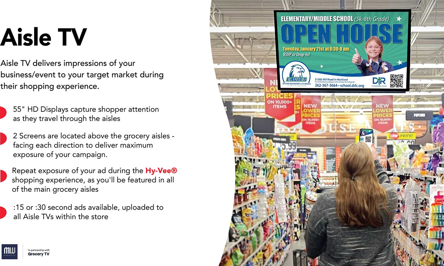 Hyvee Aisle TV Grocery Store Advertising